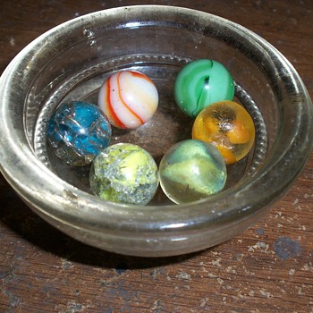 Antique Pontil Marbles I found in the forest by an 1855 farm house. - Art Glass