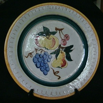 Stangl Pottery 12"  Platter ( Terra Rose Fruits Pattern ) - China and Dinnerware