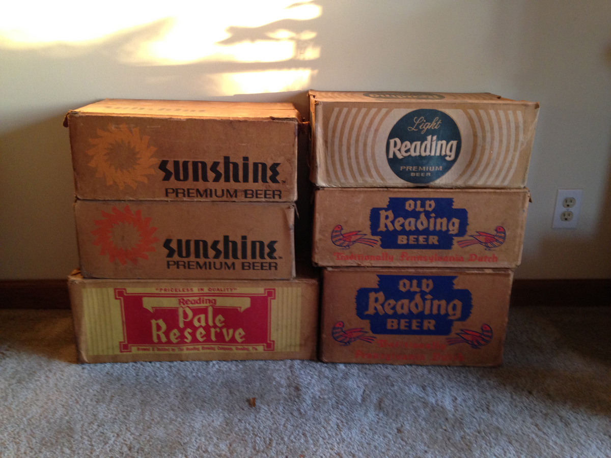 Old Reading & Sunshine Beer Cases Collectors Weekly