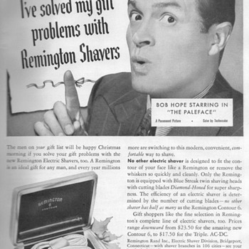 1948 - Remington Shaver Advertisement