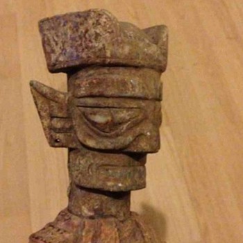 Maya ? Oriental ?  Old antique statue. 
