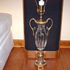 Engraved crystal lamp