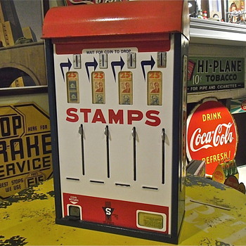 Old 25 Cent Stamp Machine