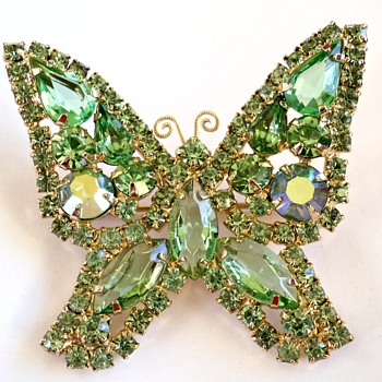My first BUTTERFLY Brooch Pin & This One Signed KRAMER - Costume Jewelry