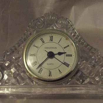 Shannon Crystal Mantel Clock - Glassware