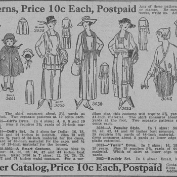 1919 - Dakota Farmer Sewing Patterns Advertisement