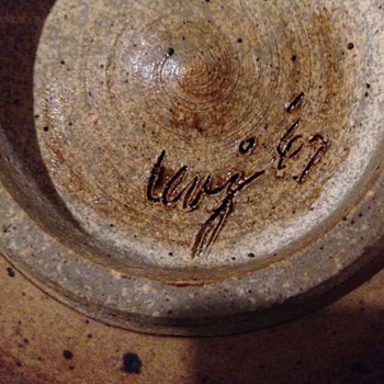 Great Piece of 60's pottery - Art Pottery