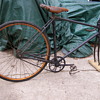 1 OLD BIKE-WHY THE WOOD RIMS-ANYBODY KNOW WHO BSA IS?