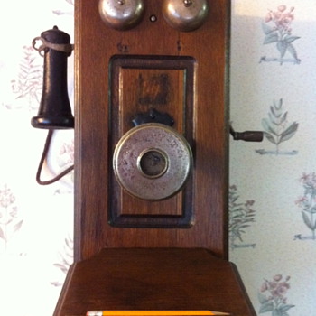American Electric Telephone Co. Wall Phone 