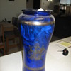 Vase with ship etching