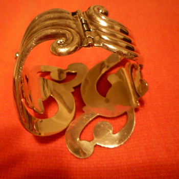Mexican silver clamper bracelet - Fine Jewelry