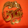 Mexican silver clamper bracelet