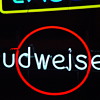 Classic Budweiser ruby red circle
