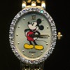 Mickey & Company 14K Gold Woman's Watch Diamonds Around Face