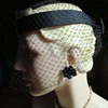 Black Halo Net Hat ca 1950