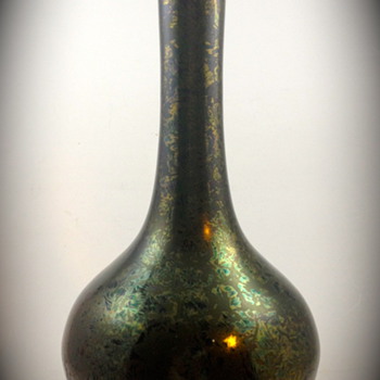 Carl Goldberg Vase, ca. 1900; Enamel Reduction Technique - Art Glass