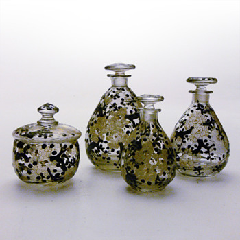 Part of a Delvaux vanity set. ca. 1923-1925 - Art Glass