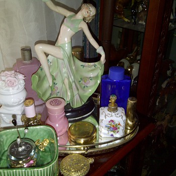 Art Deco Dancer an perfume bottles - Bottles