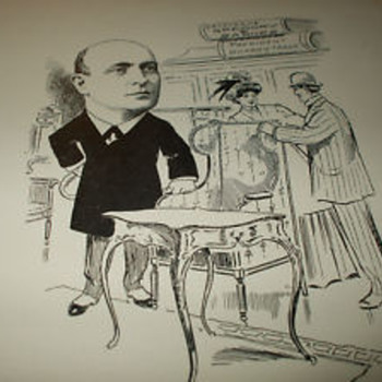 Early Political Cartoon Book-New York-Leather-