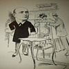 Early Political Cartoon Book-New York-Leather-