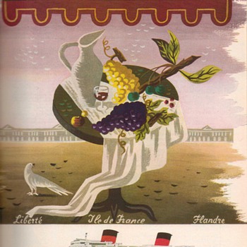 1954 - French Line Advertisement - Advertising