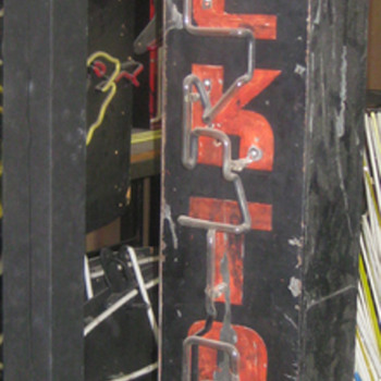 Vintage 1950's COCKTAILS Antique Neon Sign / Double Sided - Signs