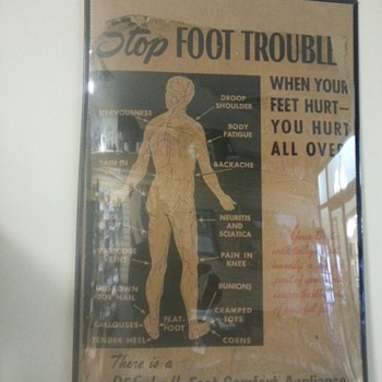 Dr Scholl Foot Comfort Appliance poster - Advertising
