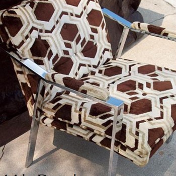 Milo Baughman Chome Side Chair - 