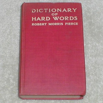 1910 Dictionary of Hard Words