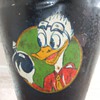 WW2 painted Disney Squadron Insignia on Trench Art ash tray