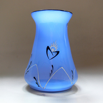 Loetz Tango vase with enamel decor - Art Glass