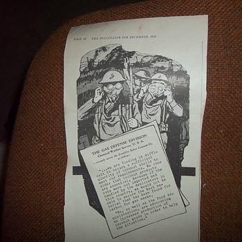 WW1 ARTICLE/ADVERTISEMENT