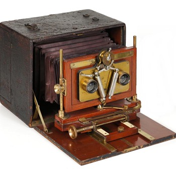 Henry Clay Stereoscopic Camera, 1892-99 (not all vintage cameras are pristine) - Cameras