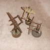 Trio of P-38 Trench Art Ashtrays