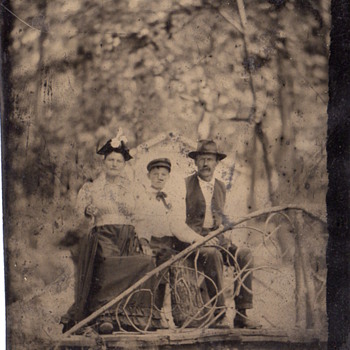 My Grandad and his parents - Photographs
