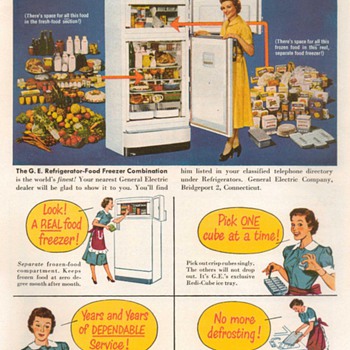 1951 - General Electric Refrigerator Advertisement