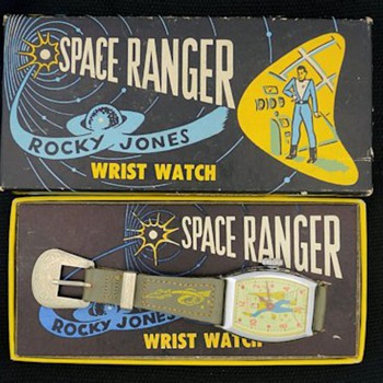 1954 Rocky Jones Space Ranger Watch in Original Box by Ingraham - Wristwatches