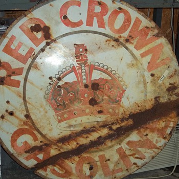 RED CROWN GAS SIGN