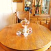 Round Oak 1890+ Claw foot Quarter Saw Table!! Pretty! 