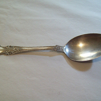 LARGE STERLING SILVER SPOON C.D. PEACOCK 66.8 GRAMS