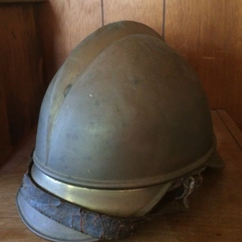 Vintage Brass German Firefighter Helmet - Firefighting