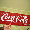 coca-cola sled sign