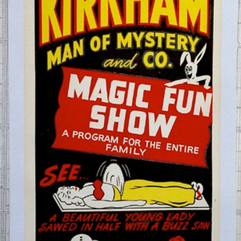 Original "Kirkham" Lithograph Poster 