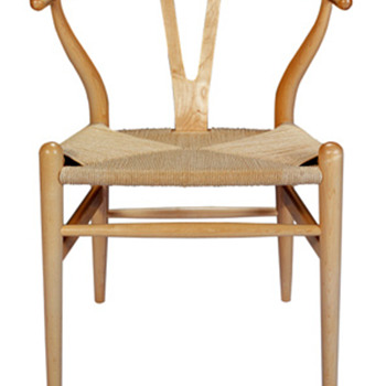 Wegner Style Mid Century Eames Era with Rope Chair - Furniture