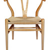 Wegner Style Mid Century Eames Era with Rope Chair