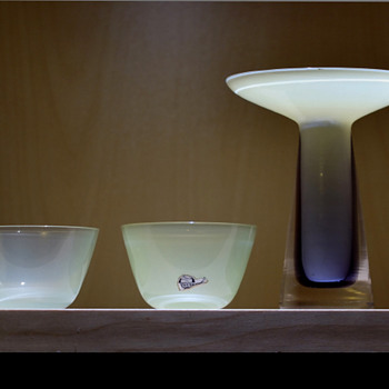 Small bowls - Gunnar Nylund for Strombergshyttan 1950s - 60s. - Art Glass