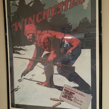 Winchester poster "the Deer Hunter" 1981 - Outdoor Sports