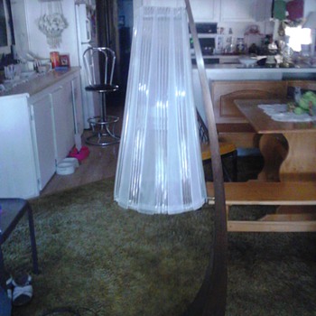 whales rib floor lamp 70s