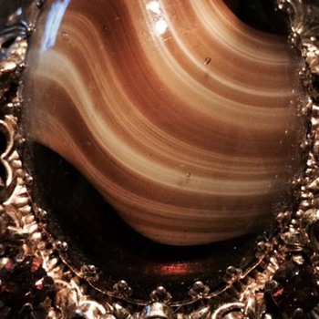 Brown Brooch - Costume Jewelry