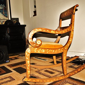 DISALVO AND BROTHER ANTIQUES 1860 CIRCA ROCKEN CHAIR DUTCH